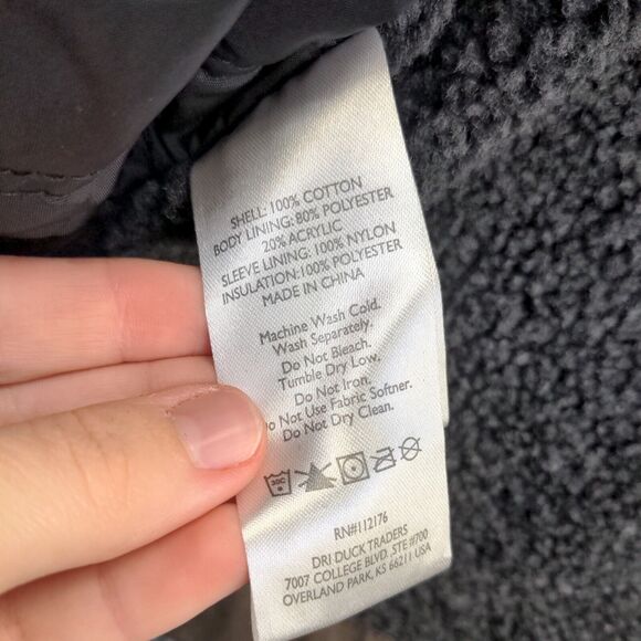 Dri-Duck Men's Field Jacket XL Long Sleeve Brown Sherpa Lined Full Zip Cotton - Picture 10 of 13